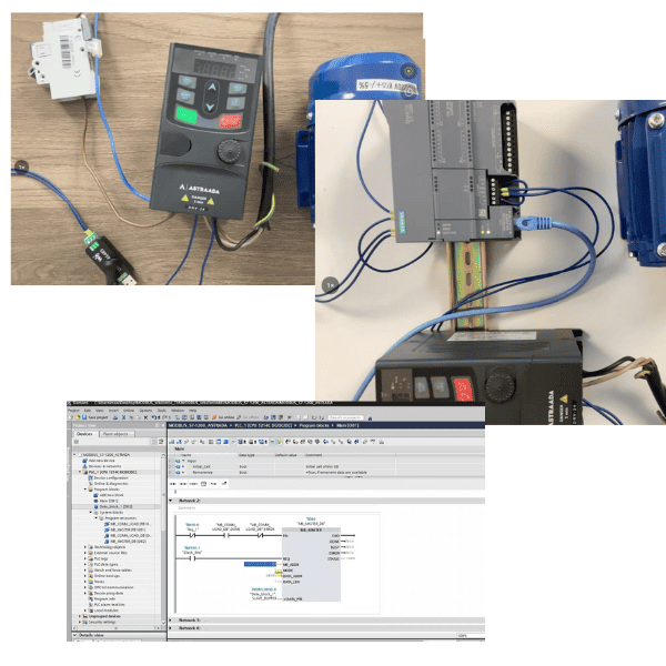 ASTRAADA drive used in the practical MODBUS lessons