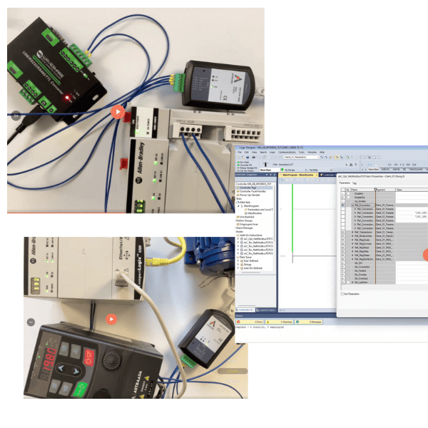 ASTRAADA AST-CON-485E converter used in the MODBUS course
