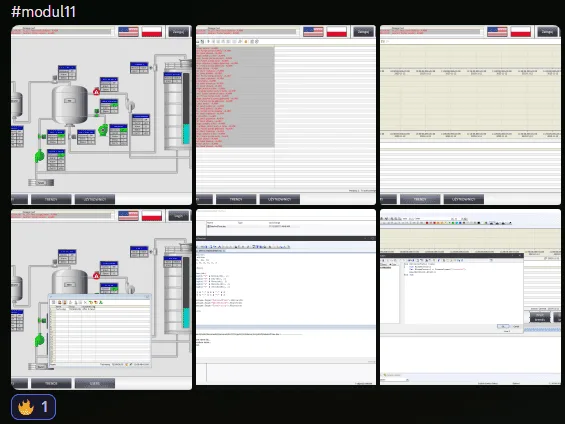 SCADA application screen by SCADA World student, Phillip